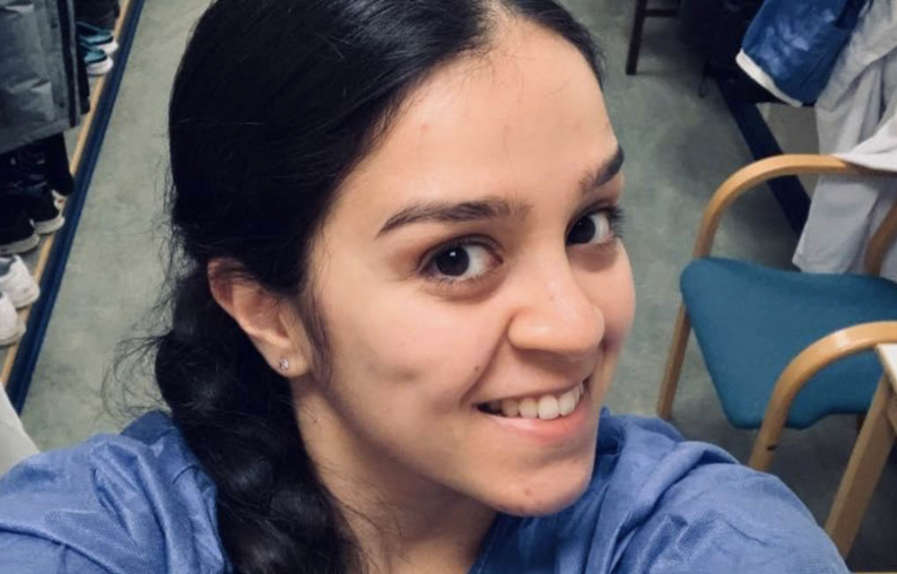 Solmaz i sjukhuskläder