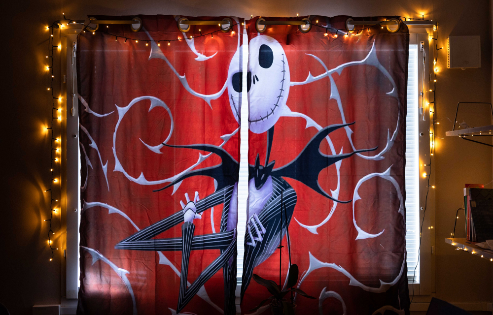 Jack Skellington curtains