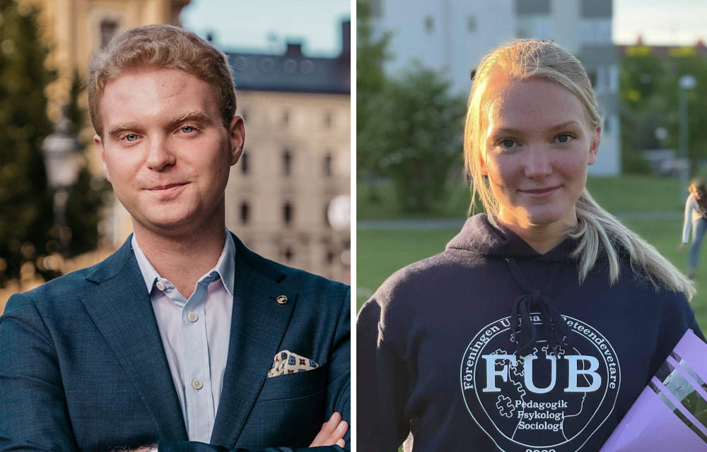 Daniel Åkerman och Emelie Rosén