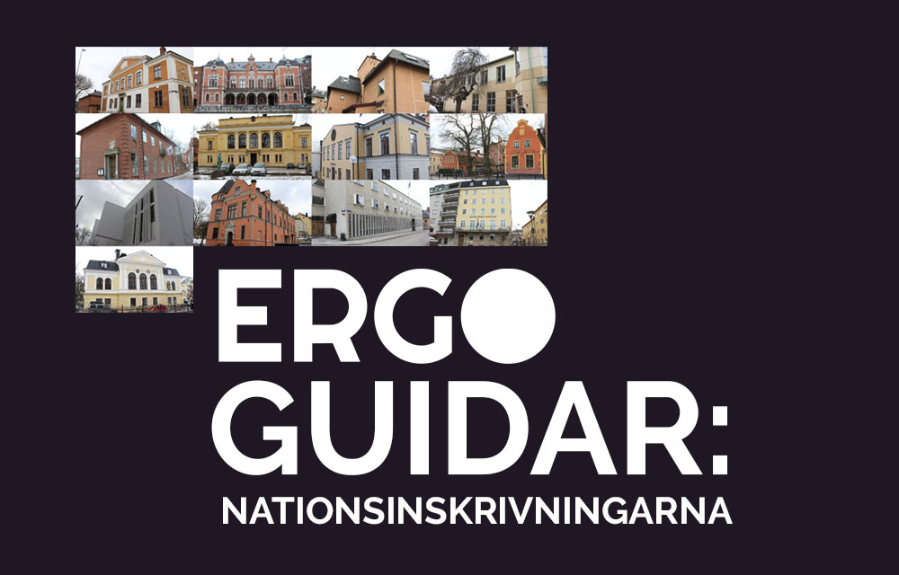 Ergo guidar dig genom nationens inskrivningar