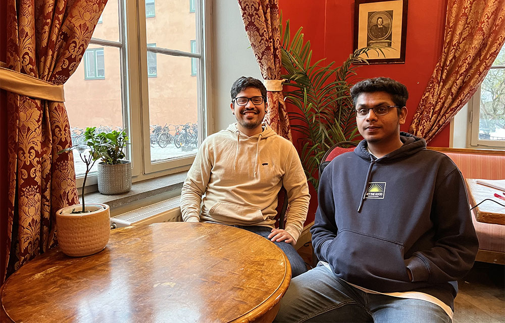 Edison Arellano and Girish Pulinkala, organisers at Jul på Uplands.