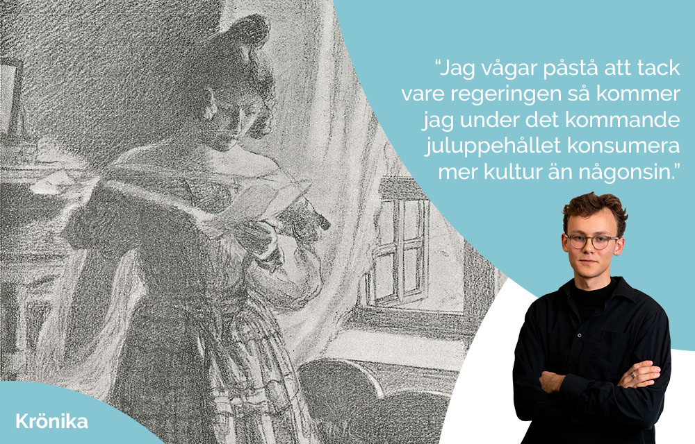 Theo Rahm skriver om hur regeringens nya kulturpolitik kan bidra till mer kulturkonsumtion - åtminstone i det korta loppet.