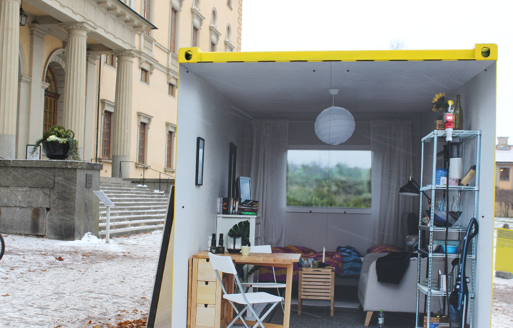 Utställning utanför Carolina Rediviva