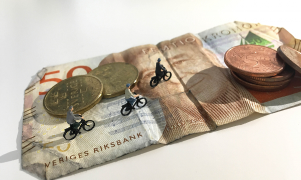 Cyklister på pengar