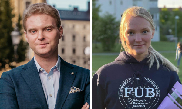 Daniel Åkerman och Emelie Rosén